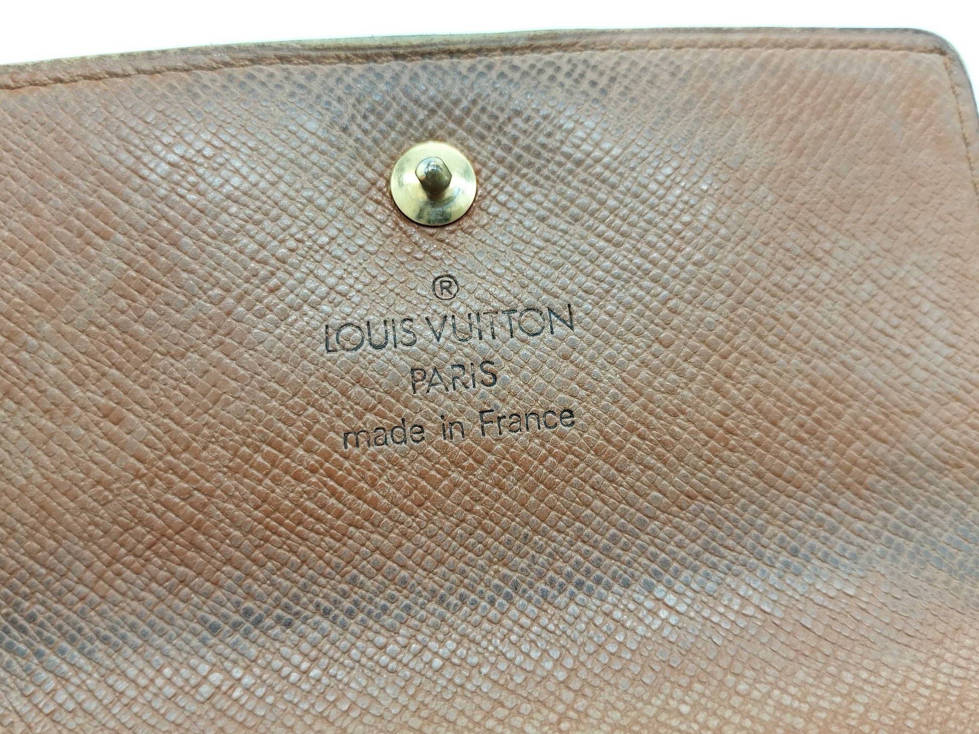 LOUIS VUITTON TH 0936 Monogram Louis Vuitton Monogram Pattern Double Hook Bifold Wallet
