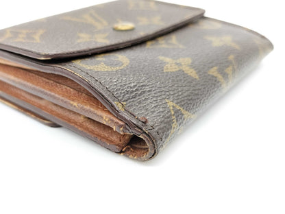 LOUIS VUITTON TH 0936 Monogram Louis Vuitton Monogram Pattern Double Hook Bifold Wallet