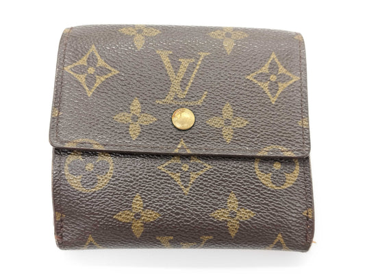 LOUIS VUITTON TH 0936 Monogram Louis Vuitton Monogram Pattern Double Hook Bifold Wallet