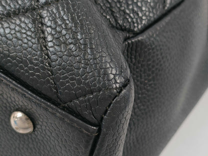 CHANEL Caviar Skin Chain Tote Bag