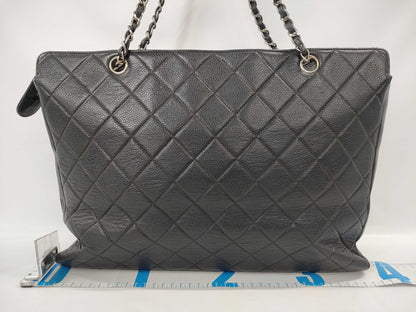 CHANEL Caviar Skin Chain Tote Bag