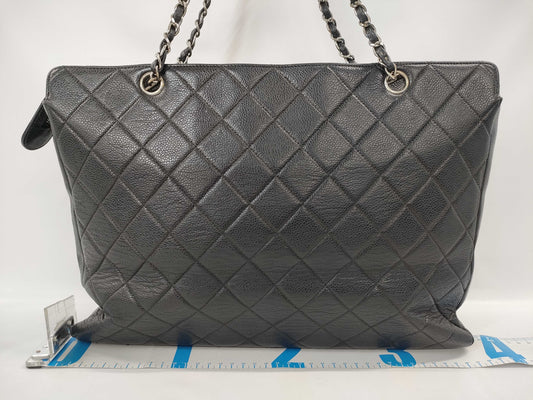 CHANEL Caviar Skin Chain Tote Bag
