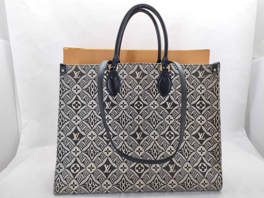 LOUIS VUITTON LV On the Go GM Monogram Jacquard Tote Bag