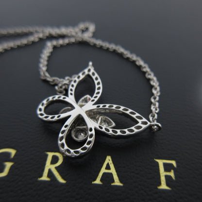 GRAFF Butterfly Large Silhouette Diamond Necklace in WG Au750, 6.7g 