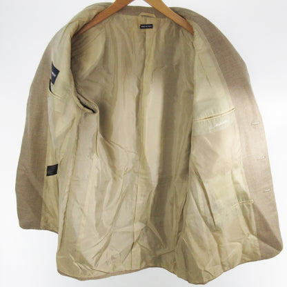 GIORGIO ARMANI Giorgio Armani GIORGIO ARMANI Tailored Jacket 3B Fully Lined Beige Wool Silk Size 52 Giorgio Armani Japan Co., Ltd. Size 52 Jacket
