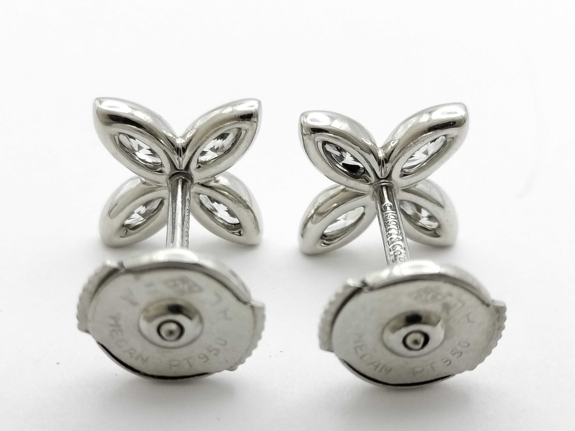 Tiffany & Co. Victoria Diamond PT950 3.3g Earrings 