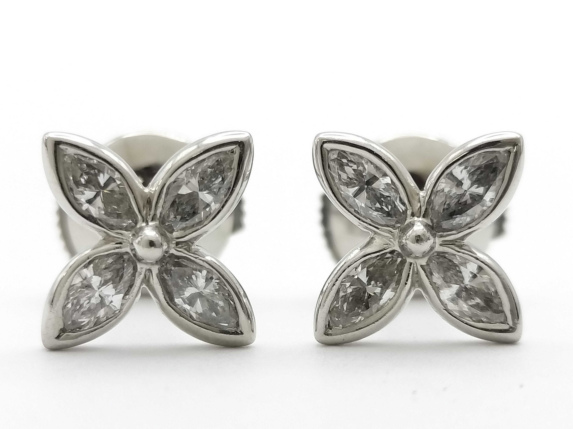 Tiffany & Co. Victoria Diamond PT950 3.3g Earrings 