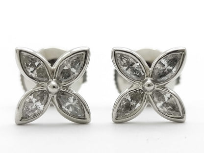 Tiffany & Co. Victoria Diamond PT950 3.3g Earrings 