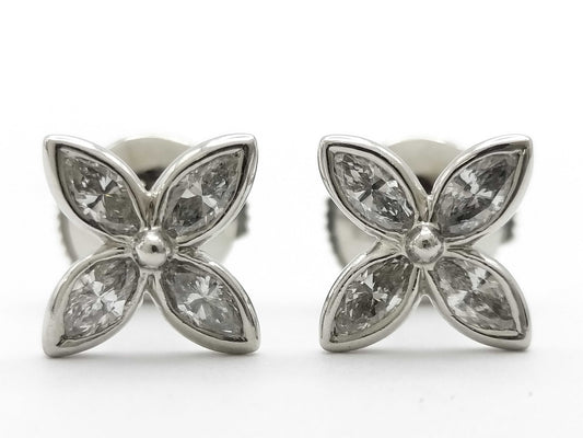 Tiffany & Co. Victoria Diamond PT950 3.3g Earrings 