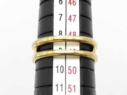 Nobuko Ishikawa Ring, Colored Stone Diameter: Approx. 5.2-6.3mm, Sapphire and Diamond, 18K Gold/PT900, 7.8g 