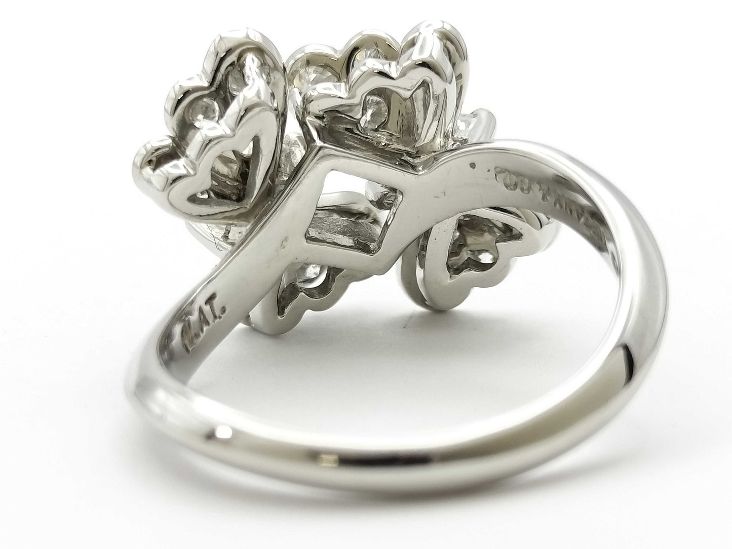 Tiffany & Co. Butterfly Motif Diamond Ring in PT950, 7.2g 