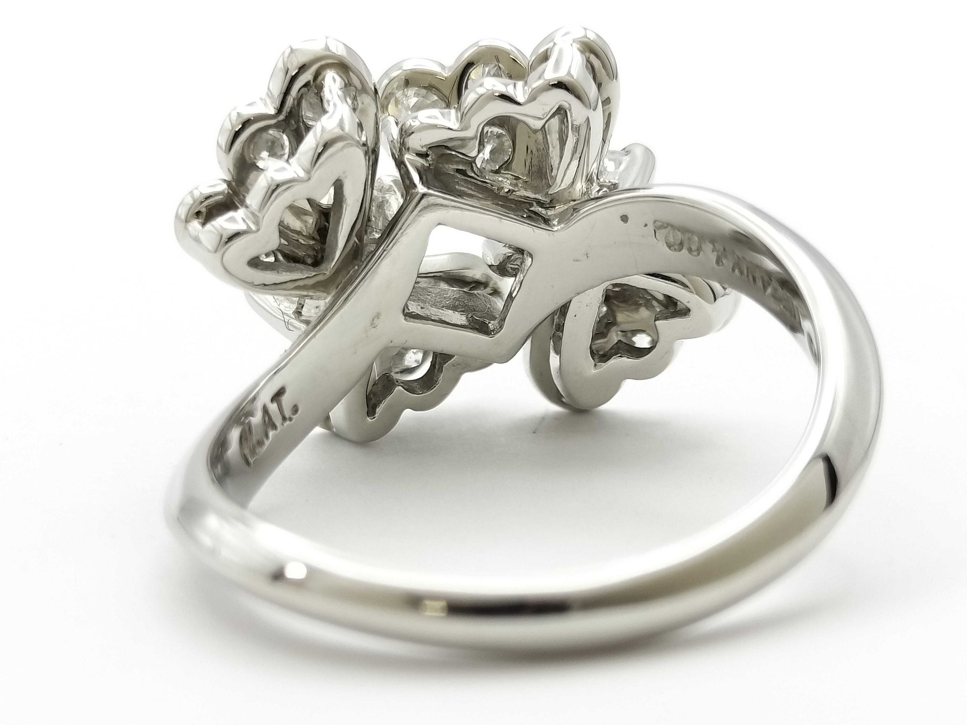 Tiffany & Co. Butterfly Motif Diamond Ring in PT950, 7.2g 