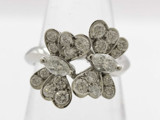 Tiffany & Co. Butterfly Motif Diamond Ring in PT950, 7.2g 