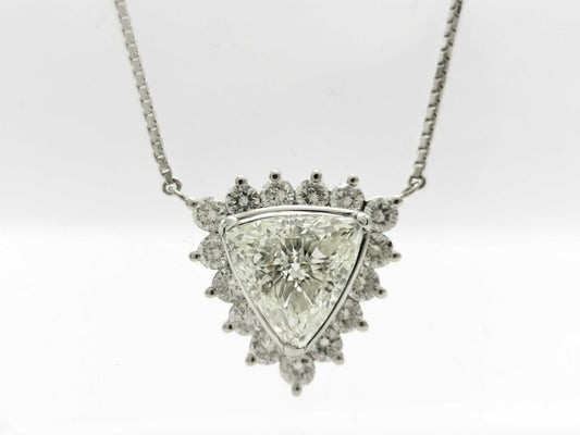 D2.035ct FD1.00ct PT900/850 8.1g Necklace 
