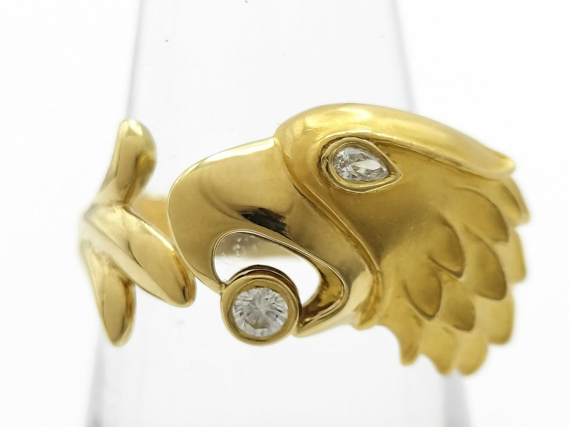 Carrera y Carrera Eagle Motif Diamond 750 6.9g Ring 