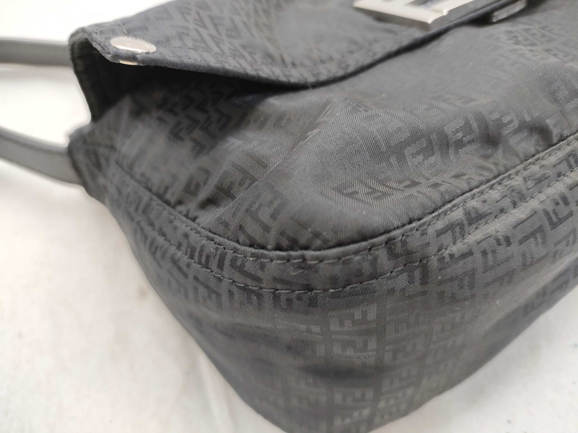 FENDI Mamma Bucket Zucchino/Nylon Shoulder Bag