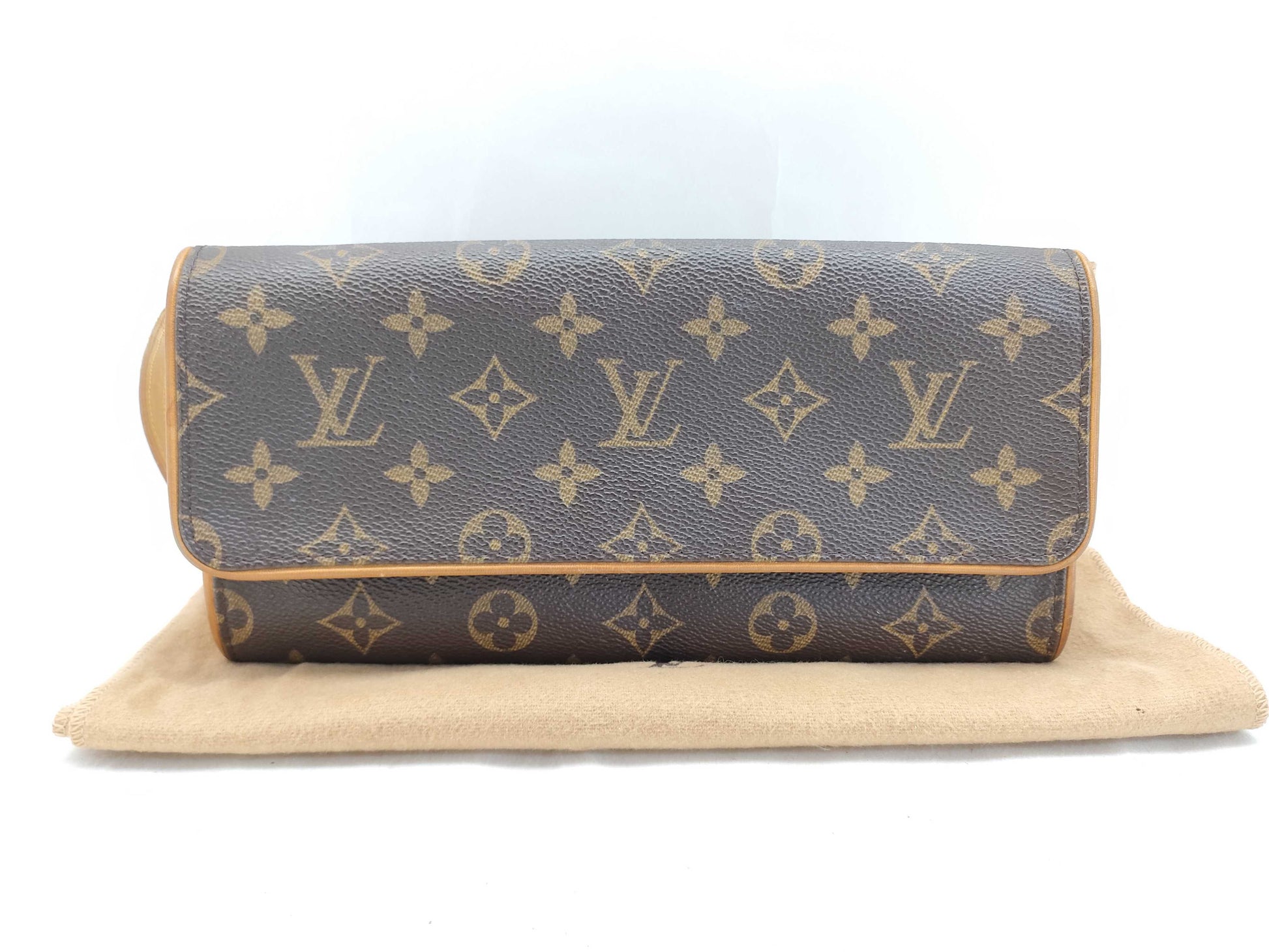LOUIS VUITTON Monogram LV Monogram Pochette Twin GM M51852 CA0050 Shoulder Bag
