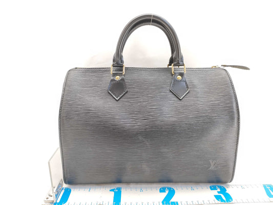 LOUIS VUITTON Epi Speedy 30 Boston Bag M59022 VI0915 Black