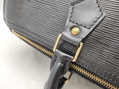 LOUIS VUITTON Epi Speedy 30 Boston Bag M59022 VI0915 Black
