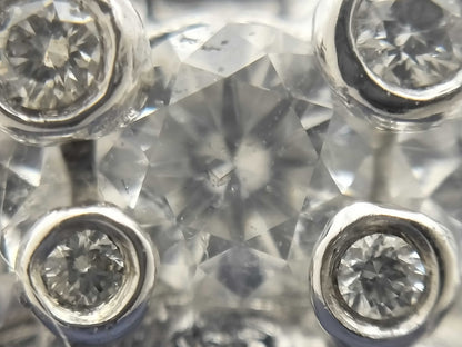 Stainless steel 41.09ct D3.32ct PT900 27.9g ring 