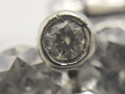 Stainless steel 41.09ct D3.32ct PT900 27.9g ring 