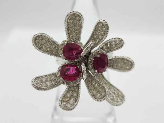 R3.03ct D2.05ct 750 14.6g Ring 