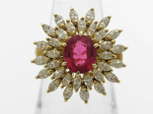 R2.56ct D1.70/0.20ct K18 11.6g Ring 