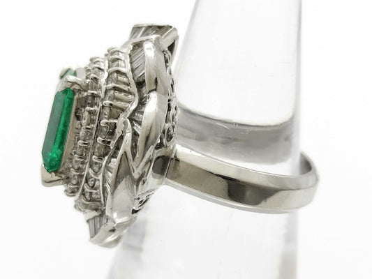 E3.73ct D2.07ct PT900 19.9g Ring 
