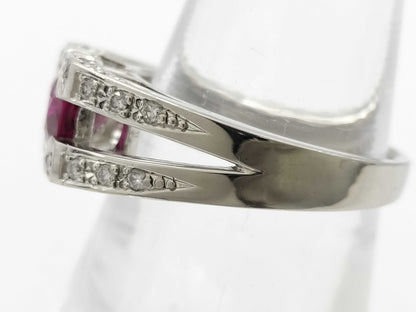 R2.28ct D0.24ct PT900 9.1g Ring 