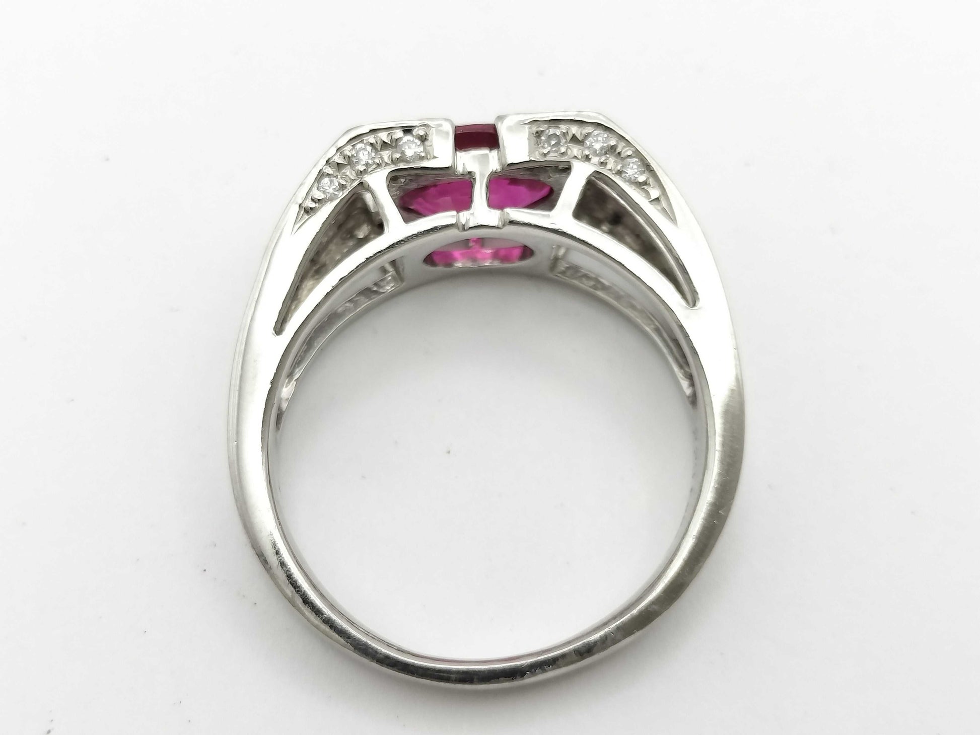 R2.28ct D0.24ct PT900 9.1g Ring 