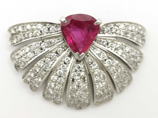 R1.87ct D0.81ct PT900 7.6g Pendant Top 