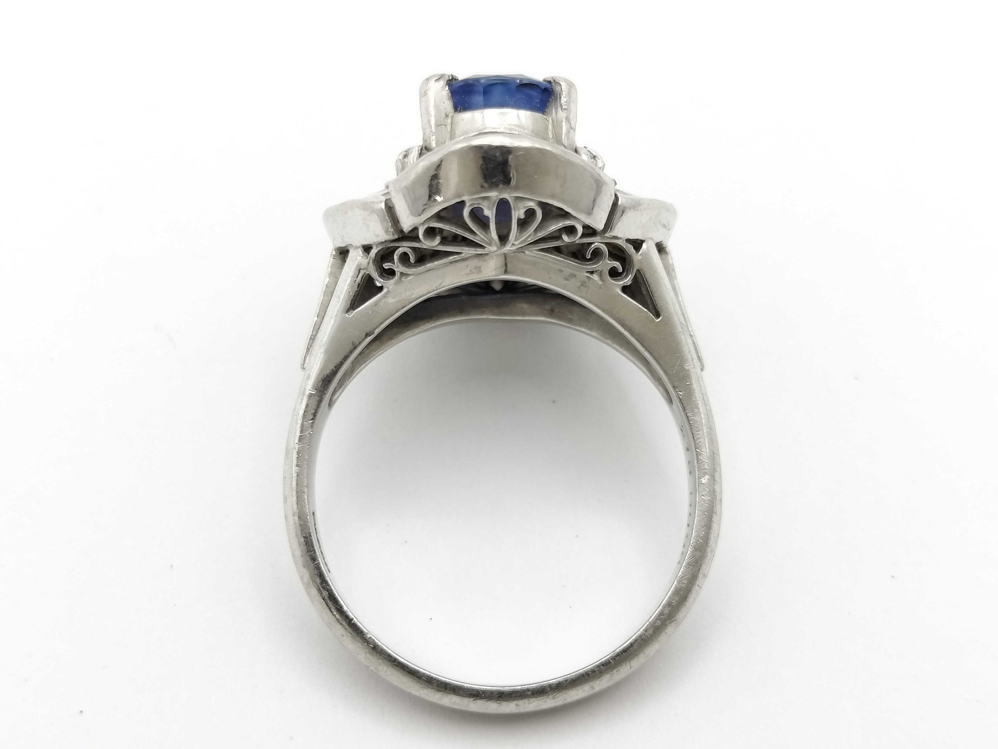 S2.18ct D0.96ct PT900 10.0g Ring 