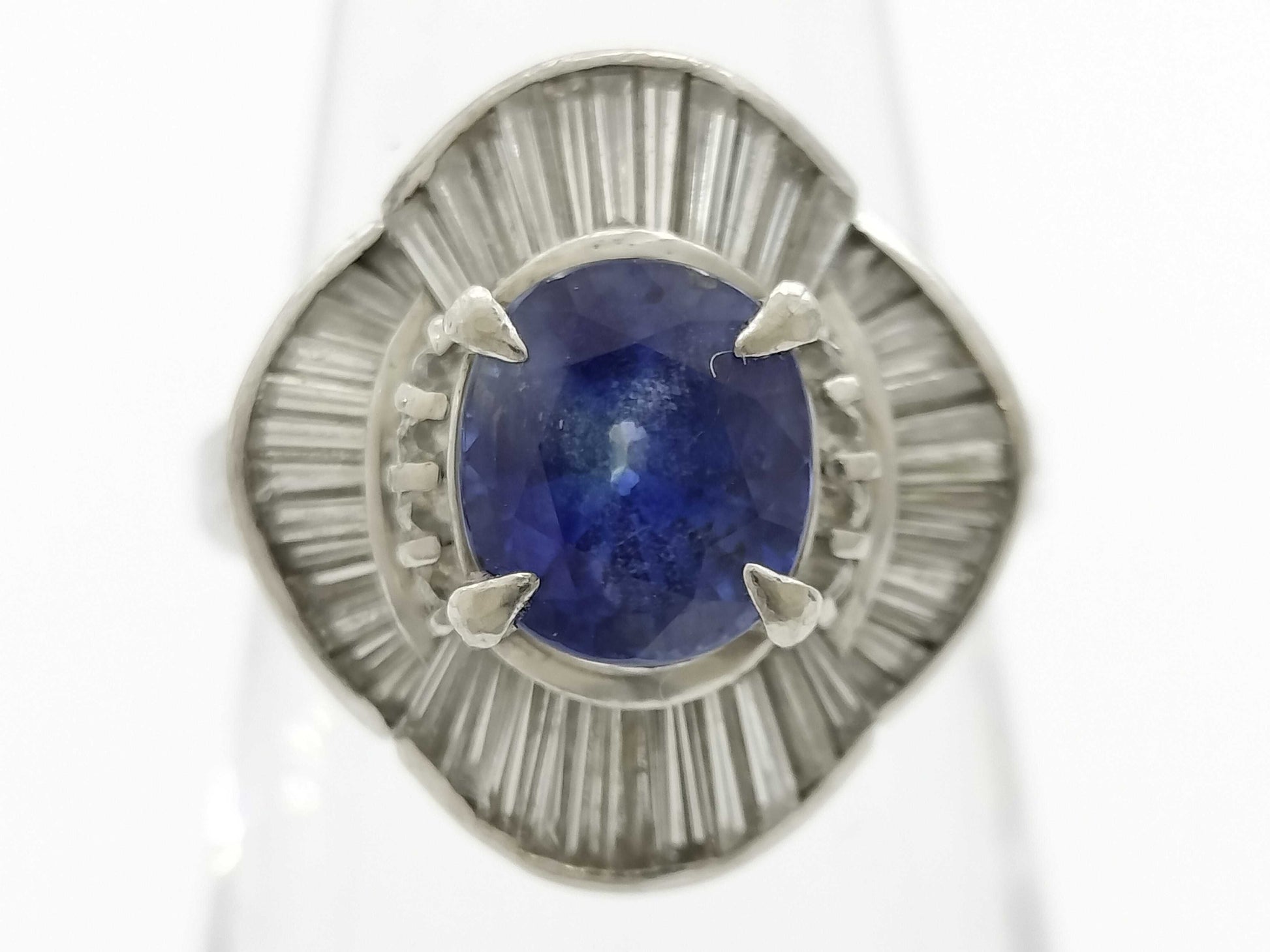 S2.18ct D0.96ct PT900 10.0g Ring 