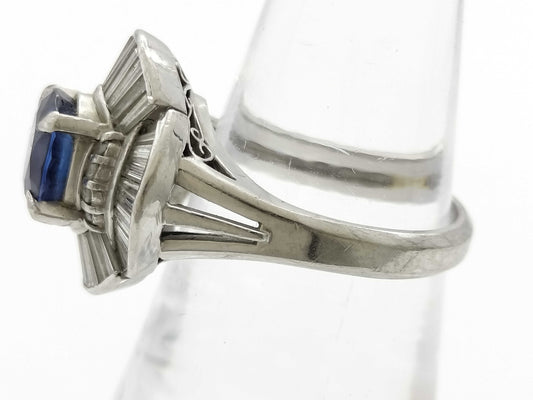 S2.18ct D0.96ct PT900 10.0g Ring 