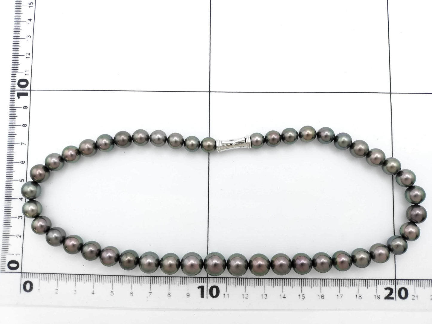 TASAKI Pearl Necklace, approx. 8.3-11.5mm diameter, 0.01ct, 18K White Gold, 62.6g 