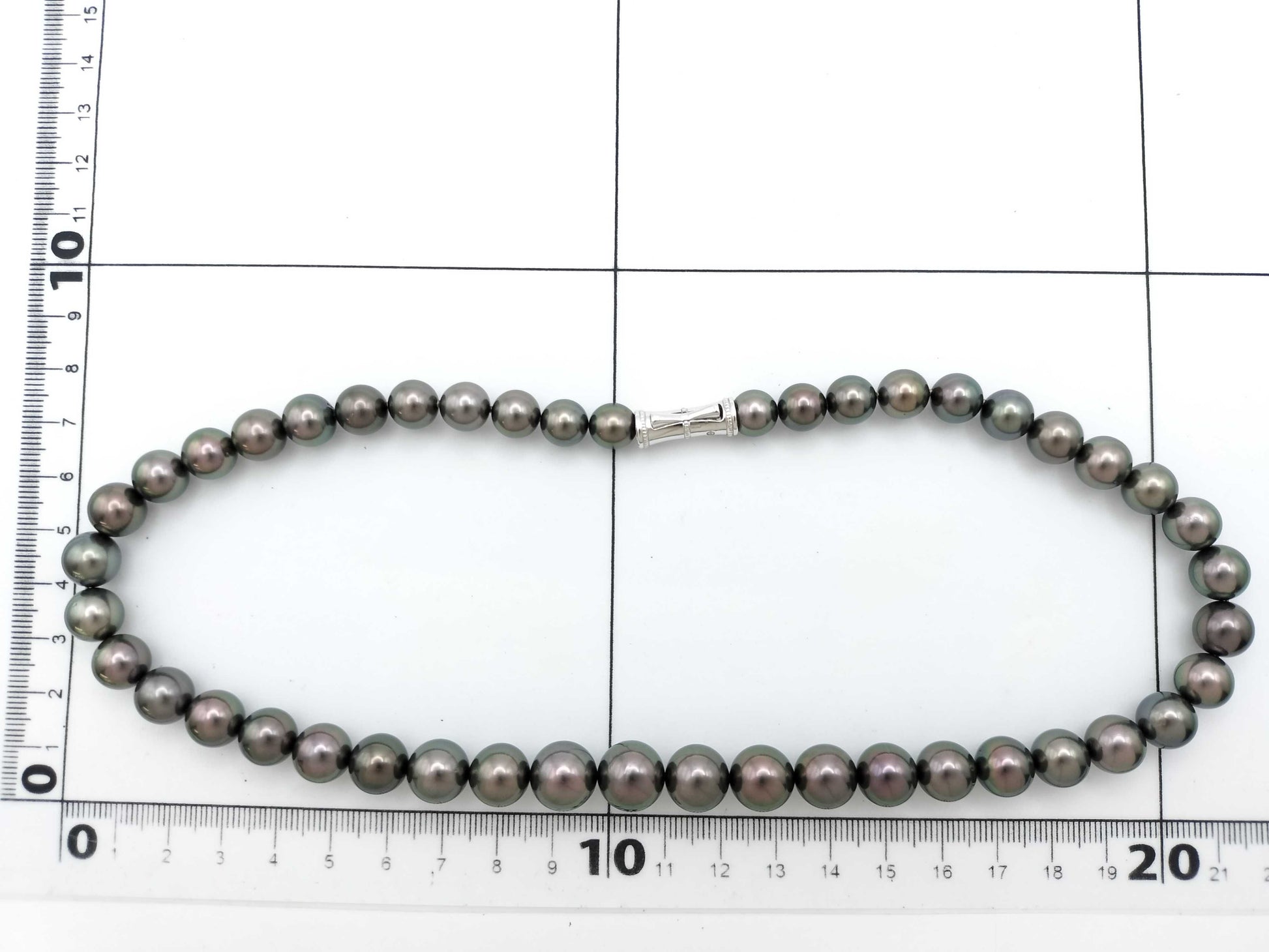 TASAKI Pearl Necklace, approx. 8.3-11.5mm diameter, 0.01ct, 18K White Gold, 62.6g 