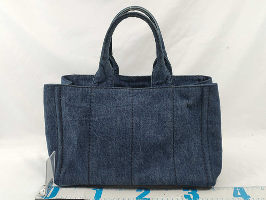 PRADA Prada Canapa Denim Tote Bag