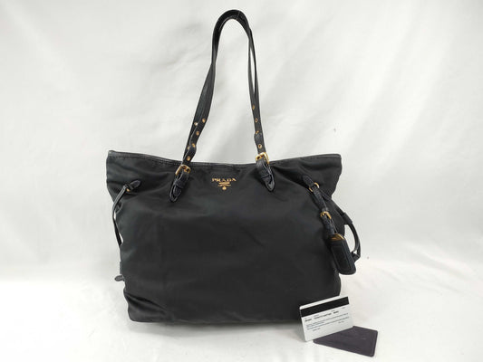 PRADA Nylon Prada Tote Bag Nylon Black Tote Bag