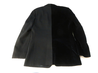 FENDI FENDI Two-tone design jacket with different materials and a blazer jacket