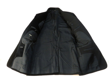 FENDI FENDI Two-tone design jacket with different materials and a blazer jacket
