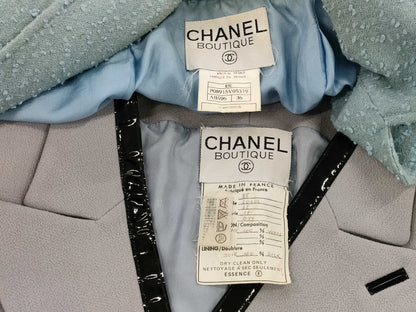 CHANEL CHANEL VINTAGE Tweed Suit Set with hangers Other Apparel