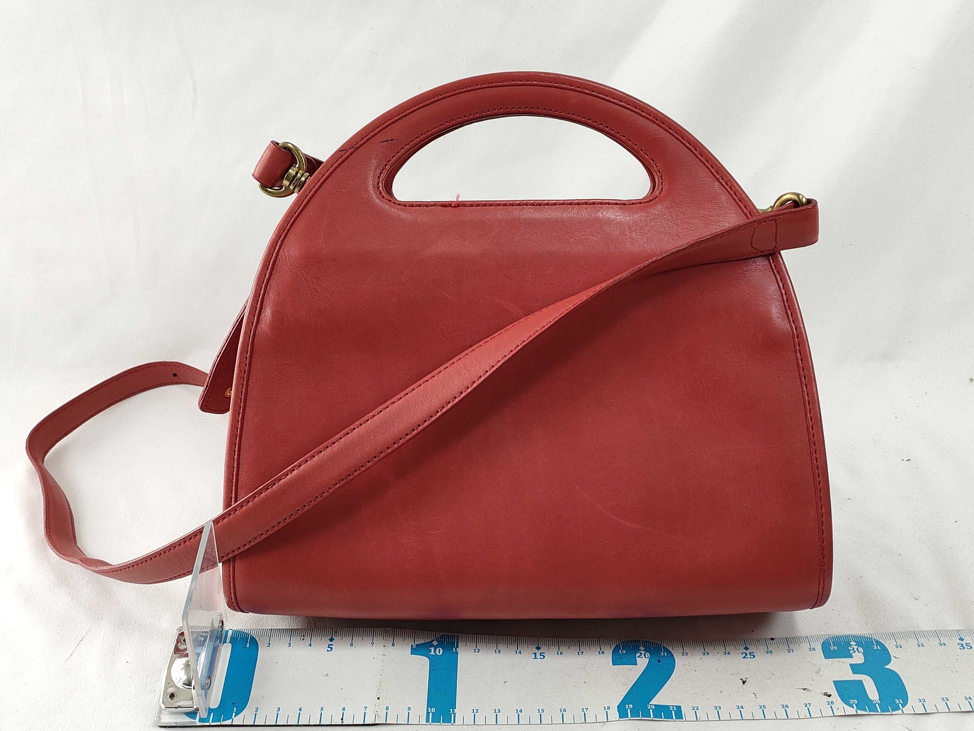 COACH OLD COACH 2-way leather handbag in red
