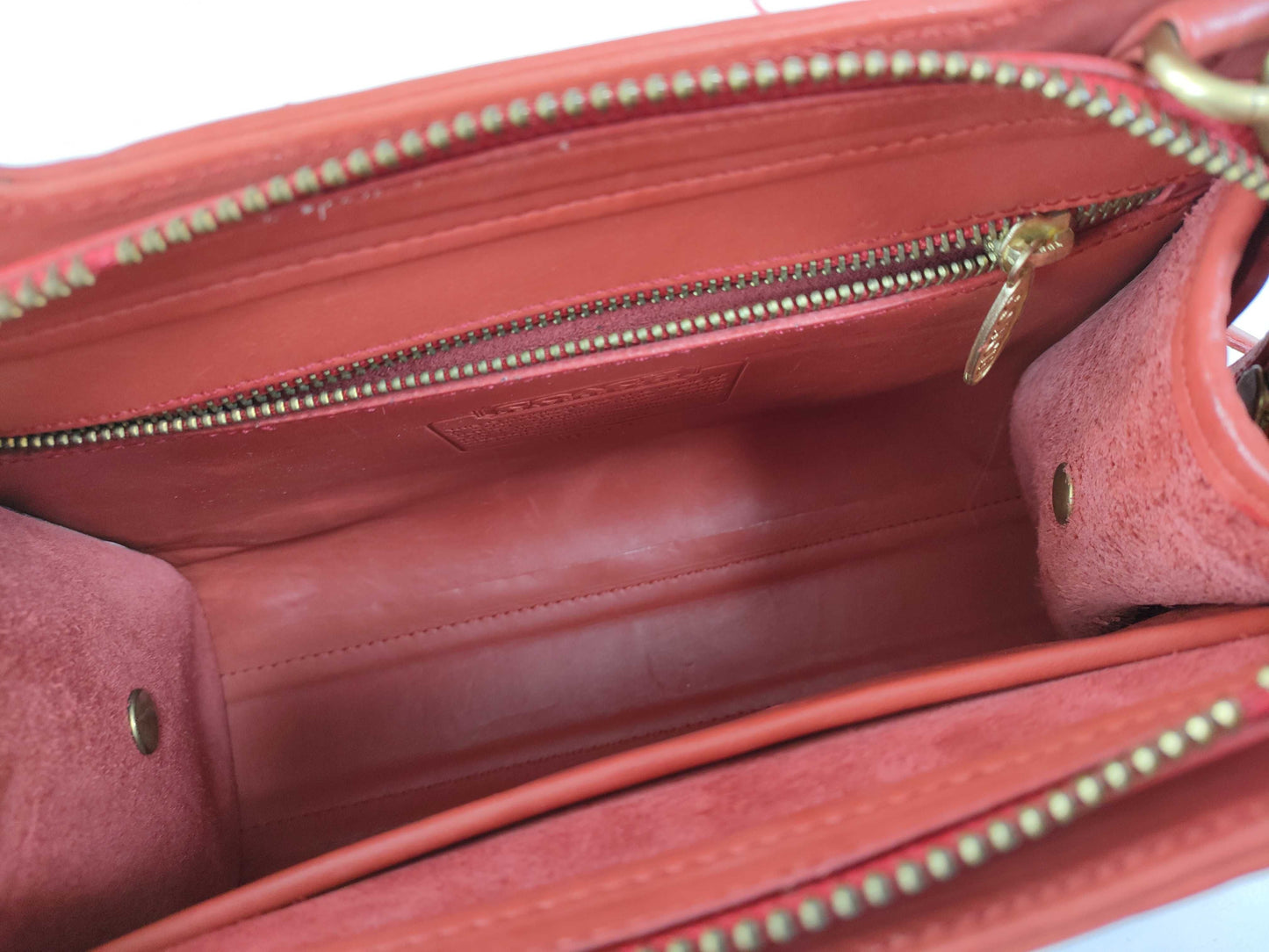 COACH OLD COACH 2-way leather handbag in red