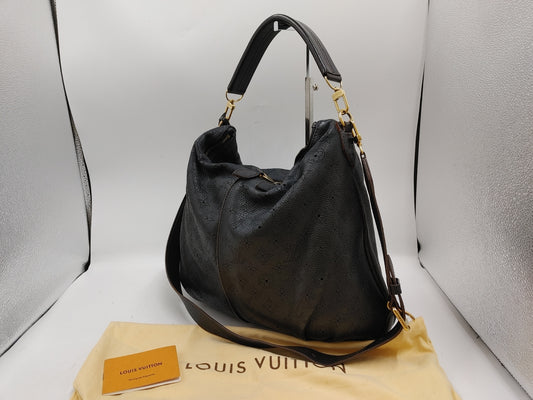 LOUIS VUITTON Monogram Empreinte Mahina Selene PM M94035 Shoulder Bag