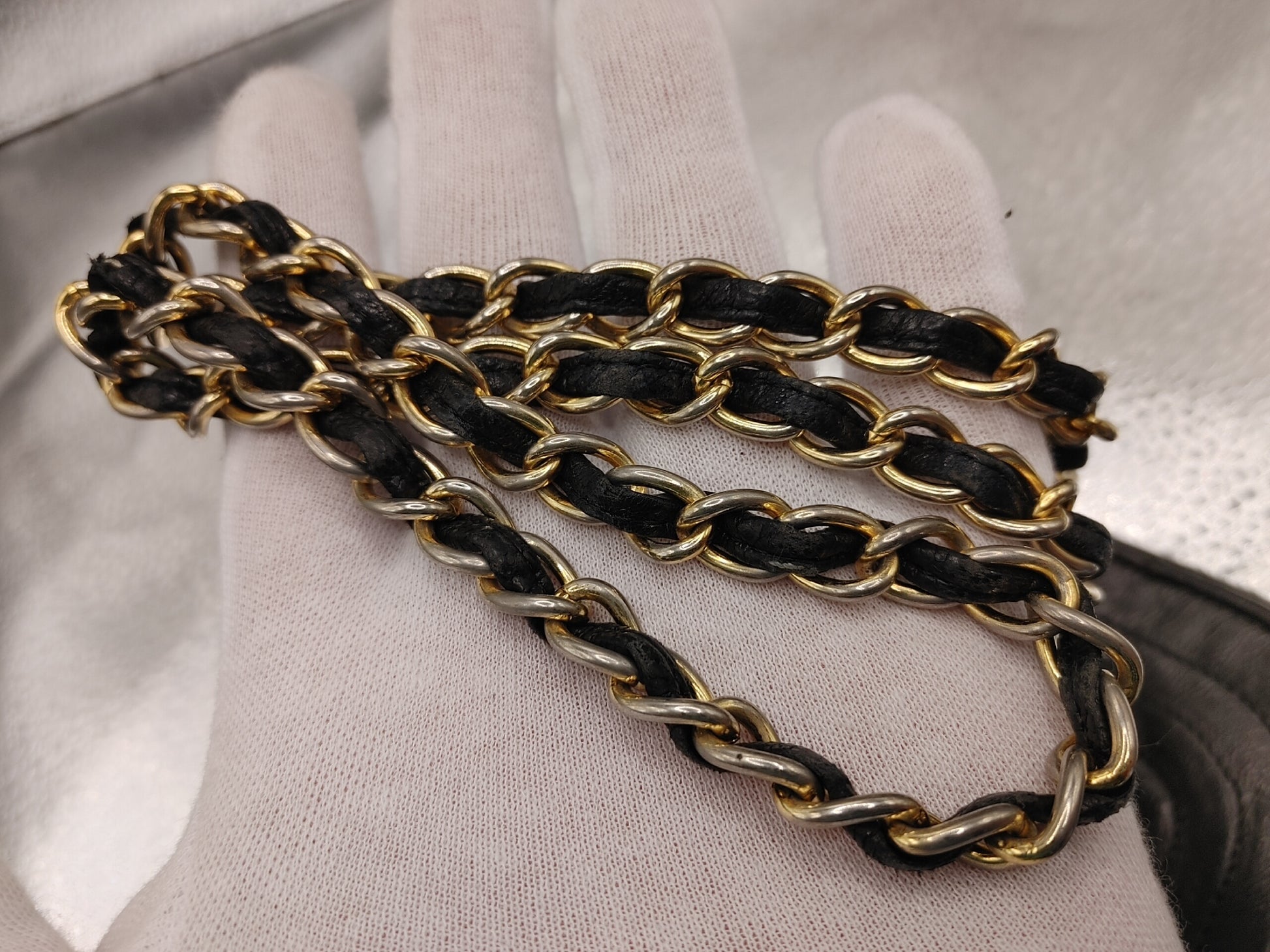 CHANEL Coco Mark Chain Shoulder Bag with Seal 0664398 Lambskin Black Shoulder Bag