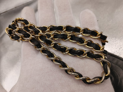 CHANEL Coco Mark Chain Shoulder Bag with Seal 0664398 Lambskin Black Shoulder Bag