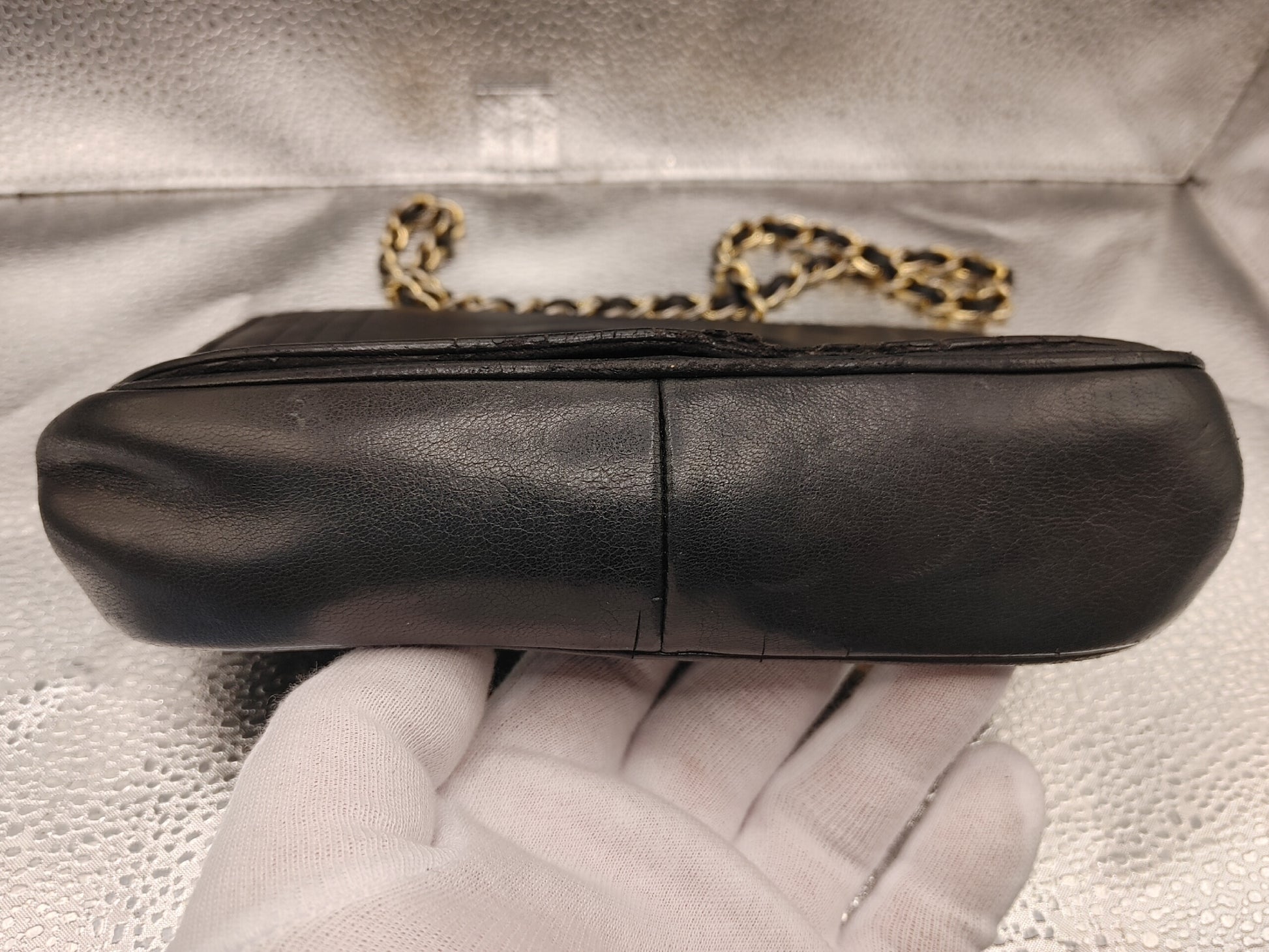 CHANEL Coco Mark Chain Shoulder Bag with Seal 0664398 Lambskin Black Shoulder Bag
