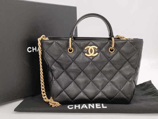 CHANEL Matelasse 2-Way Shoulder Bag AS4188 Bag GC2H3461 Black Handbag