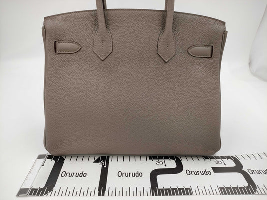 HERMES Birkin 30 Grease Asphalt, Silver Hardware, SP Order, Y Stamp, Unused, Two-Tone Handbag
