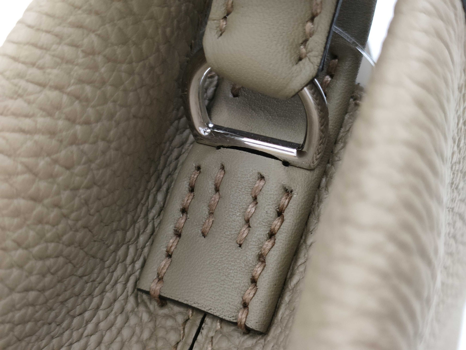 CHANEL Hermès Medor Handbag Togo/Swift W Stamp Handbag